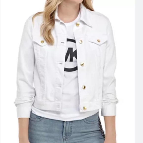 Michael Kors Jackets & Coats Michael Kors Womens White Denimjean